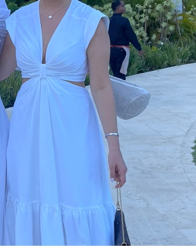 White ALC Cutout Dress - Image 4
