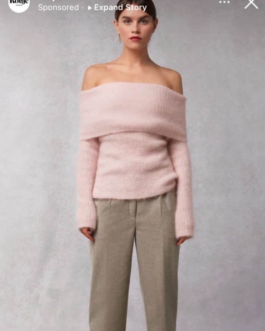 Rouje Lens Off Shoulder Sweater  - Image 2