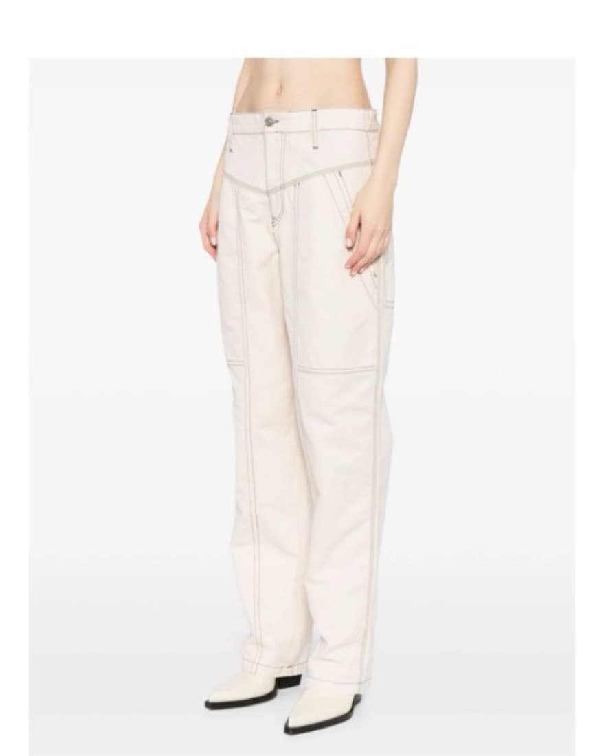Isabel Marant Cream Cargo Pants | chic, western, cool pants - Image 3