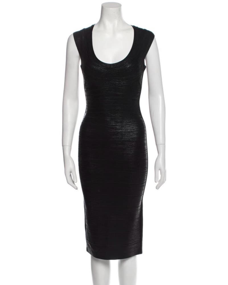 Sleek black bodycon Bandage Dress  - Image 1