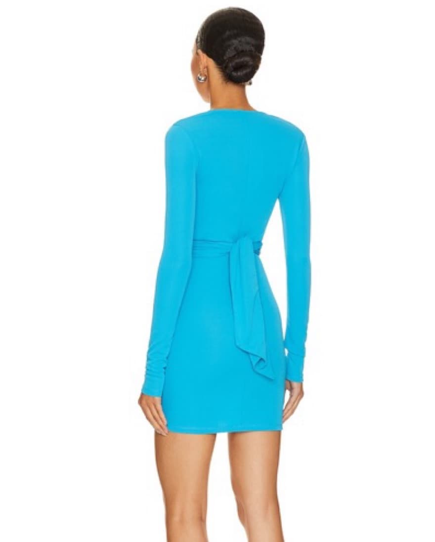 Bea Neon Blue Mini Dress - Image 2