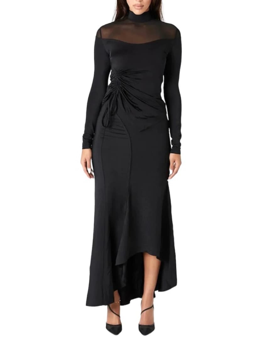 Amy Shehab - Noir Mesh Top and Skirt - Image 1