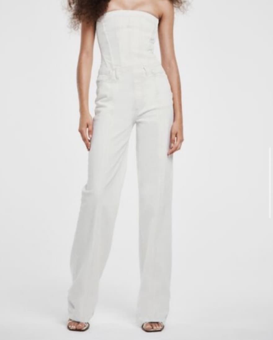 Zara White Jumpsuit M - Image 1