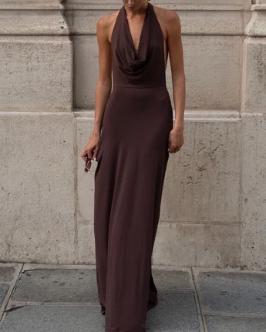 We Wore What Cowl Halter Dress - Image 2