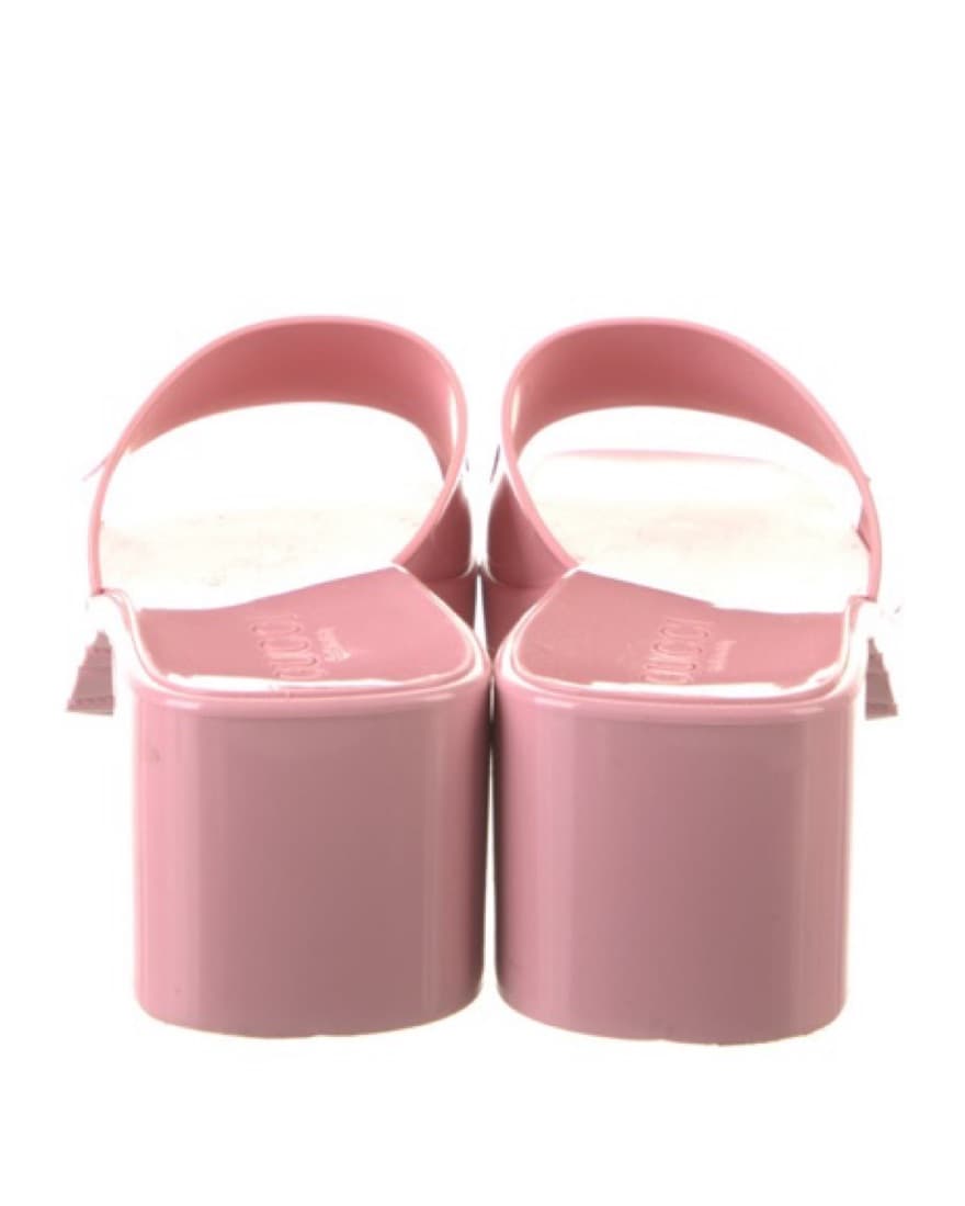 Gucci Pink Rubber Slides - Image 4