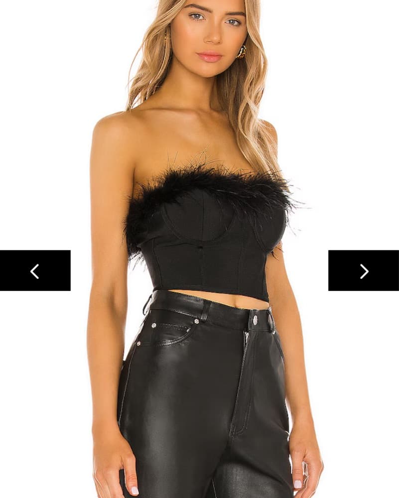 Superdown Feather Bustier - Image 2