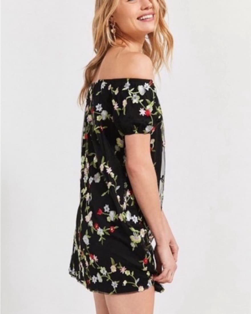 Floral Off-Shoulder Dress - Image 1