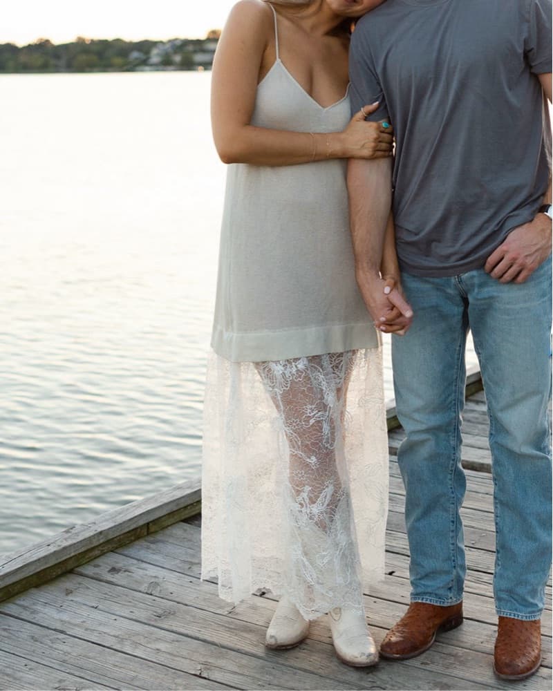 Elegant Lace Bottom Maxi Dress - Image 3