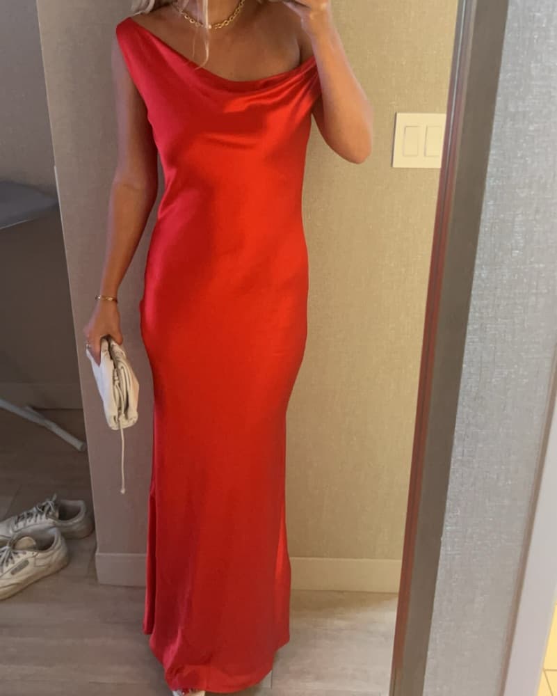 Staud Ashanti Red Formal Dress - Image 4