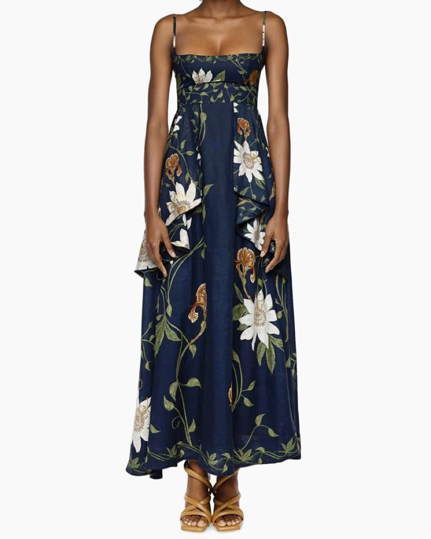 Ethel Pasiflora Empire-Waist Maxi Dress - Image 2