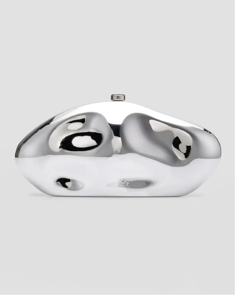 Cult Gaia | Caldera Silver Clutch Bag - Image 1