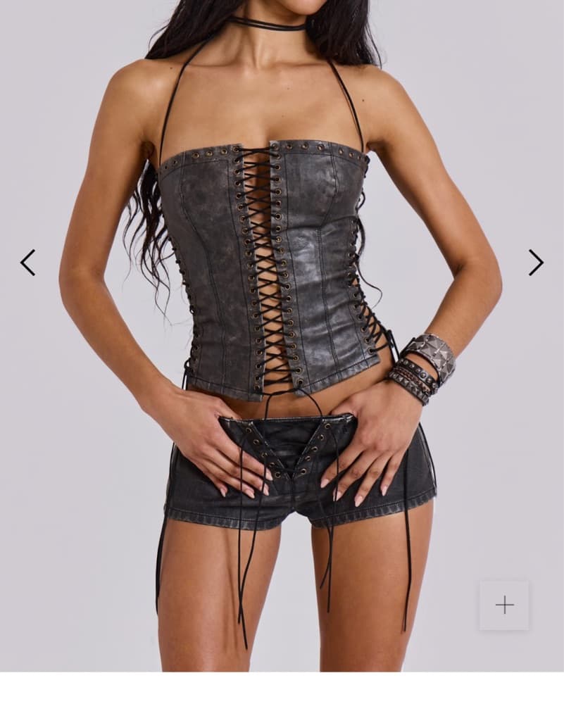 Jaded London Odile Leather Corset - Image 1