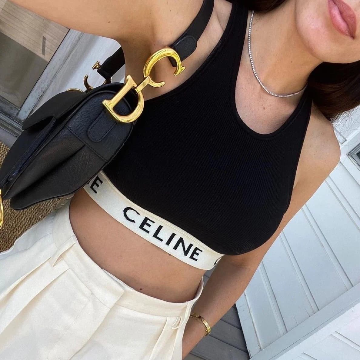 Celine Crop Top Tank - Image 3