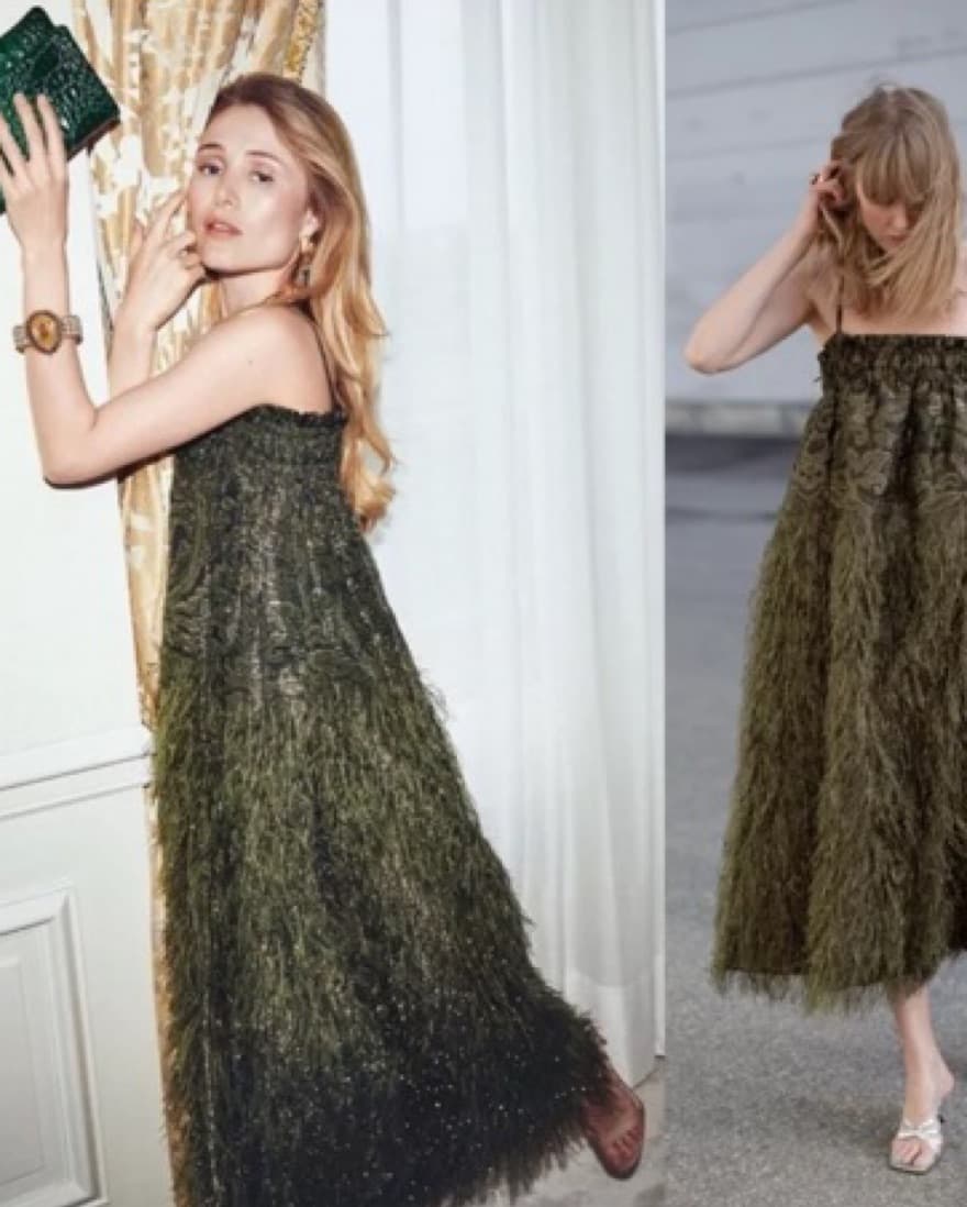 Ganni Feathery Cotton Strap Dress - Image 2