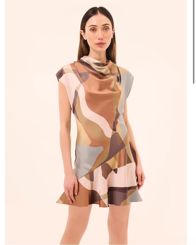 Misa Colorful Mini Dress - Image 2