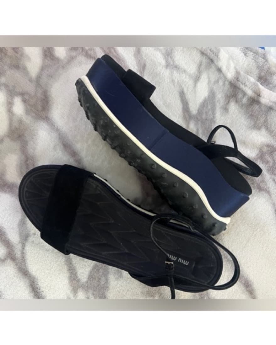 Miu Miu Platform Sandals - Image 4