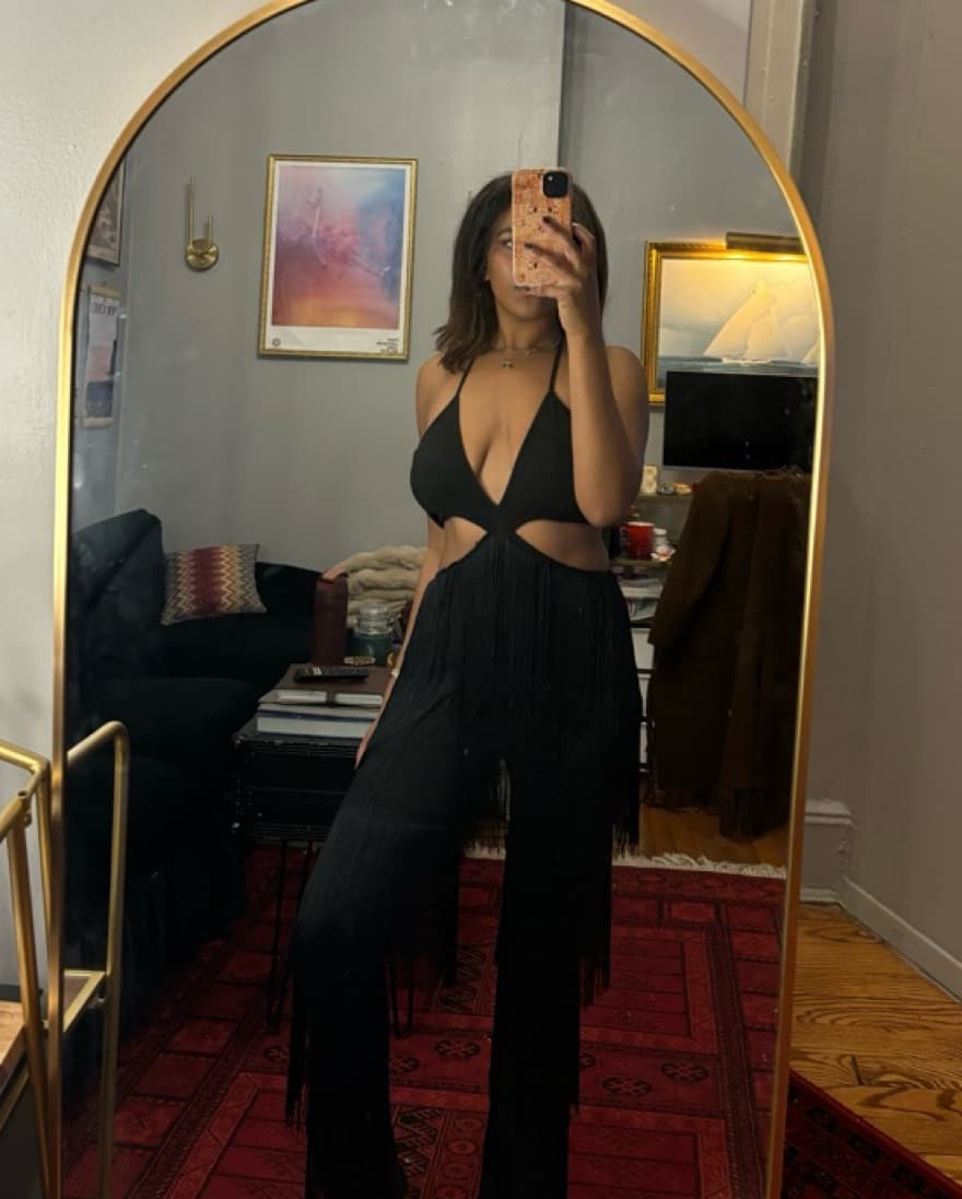 Chic Cutout Fringe Jumpsuit - Image 2