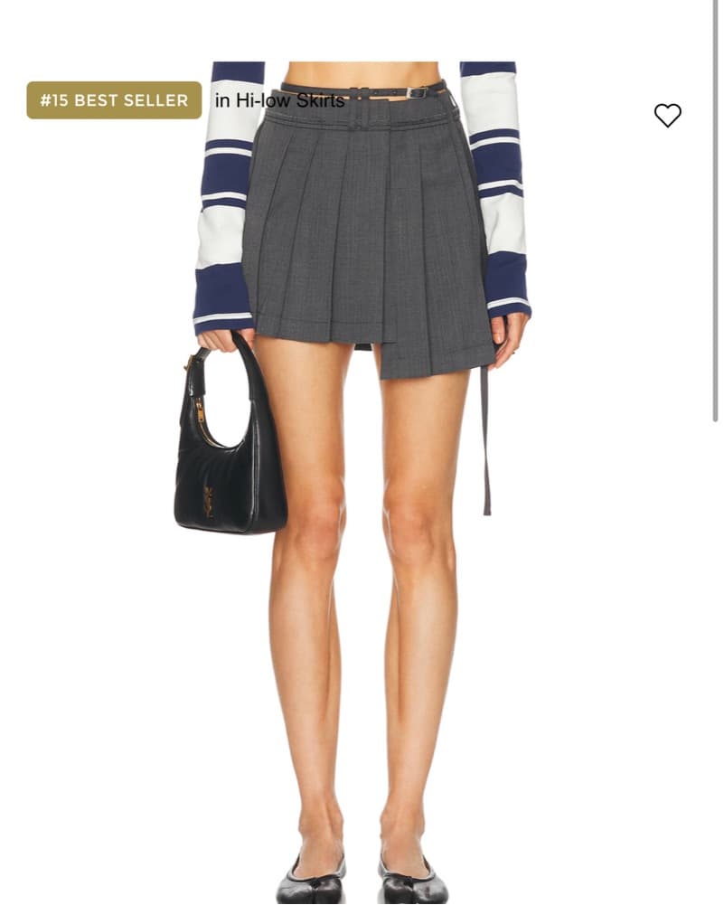 Acne Studios Ipleat Suiting Skirt  - Image 1