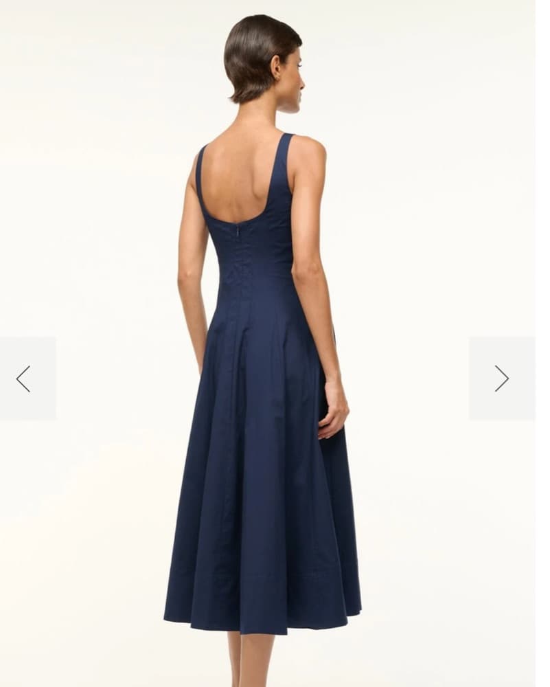 Staud Navy Wells Dress - Image 2