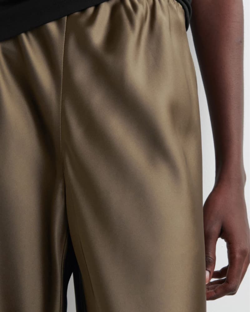 COS Satin Wide-Leg Pants Brown - Image 4