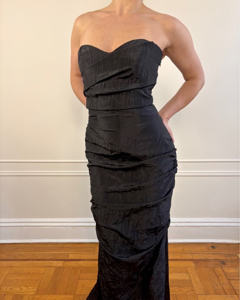 Rare Vintage French Designer Corset Gown - Image 3