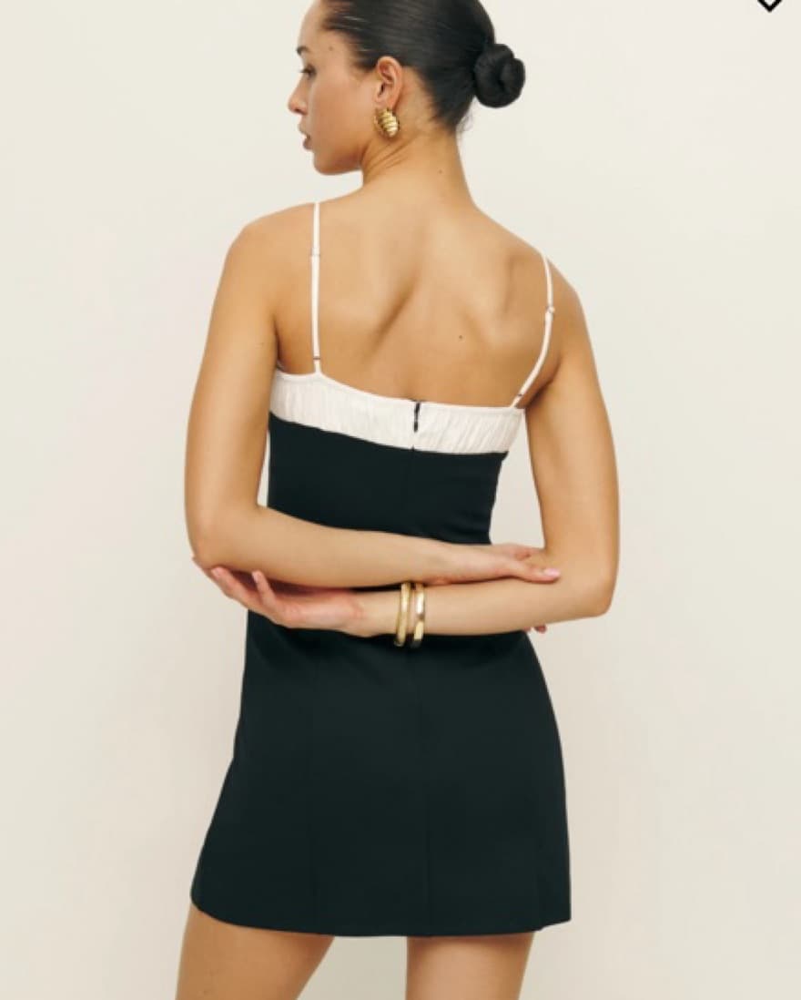 Reformation black Mini Dress - Image 3