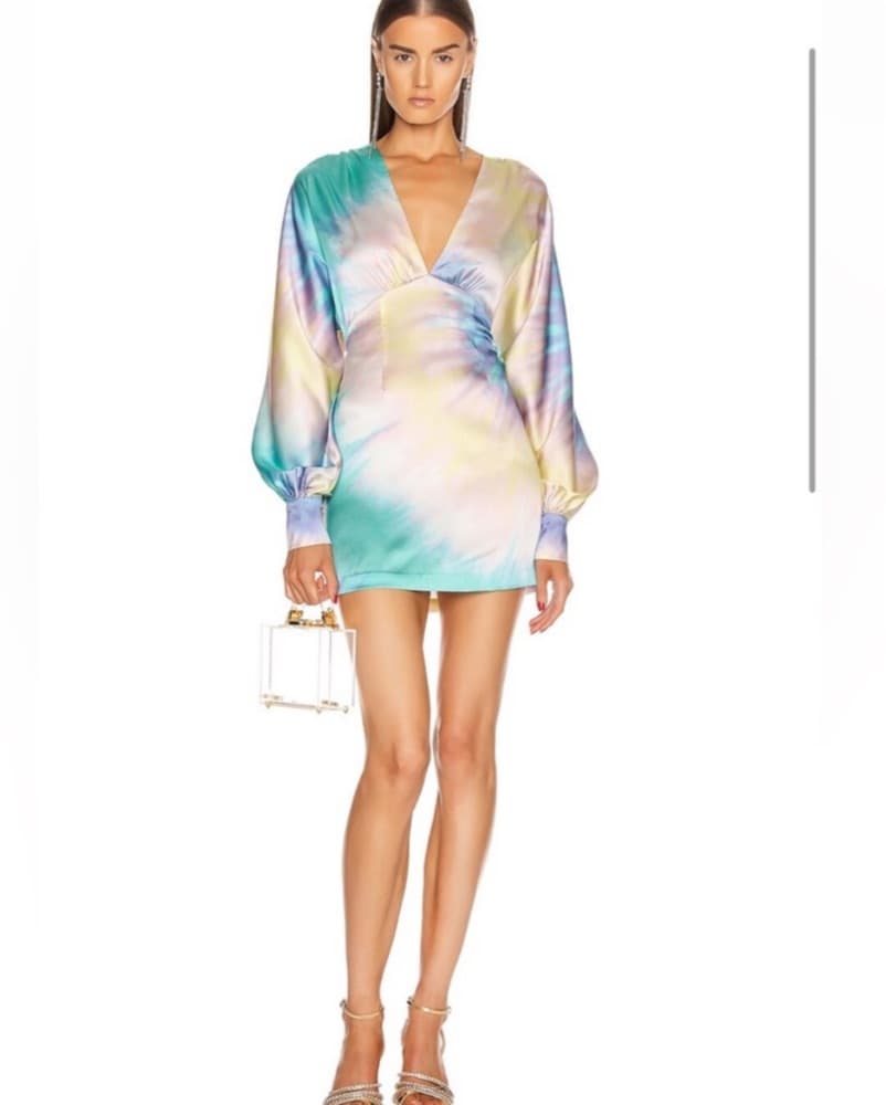 Retrofete Tie Dye Mini Dress  - Image 1