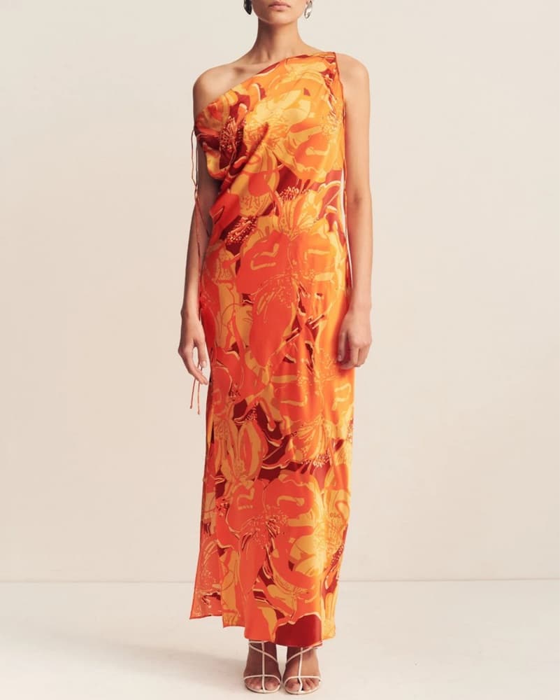 Silk Floral Maxi Dress - Image 5