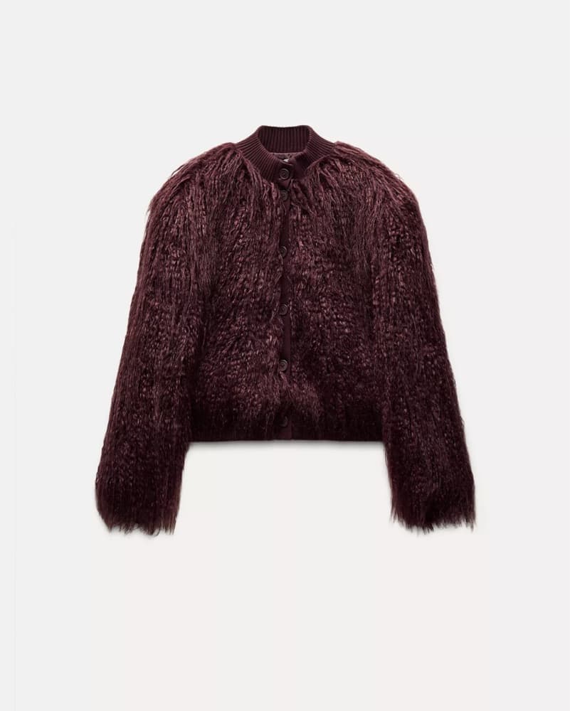 Luxurious Faux Fur Cropped Jacket - Image 2