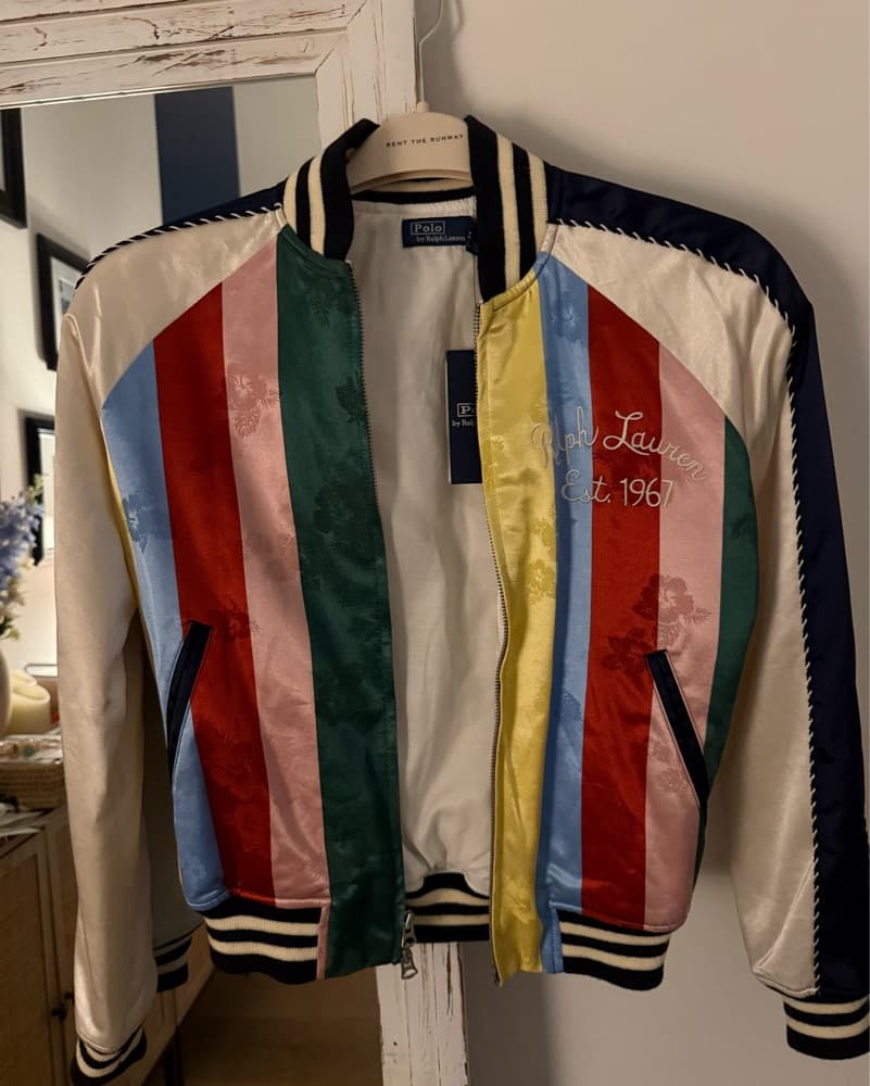 Ralph Lauren Striped Sateen Bomber - Image 4