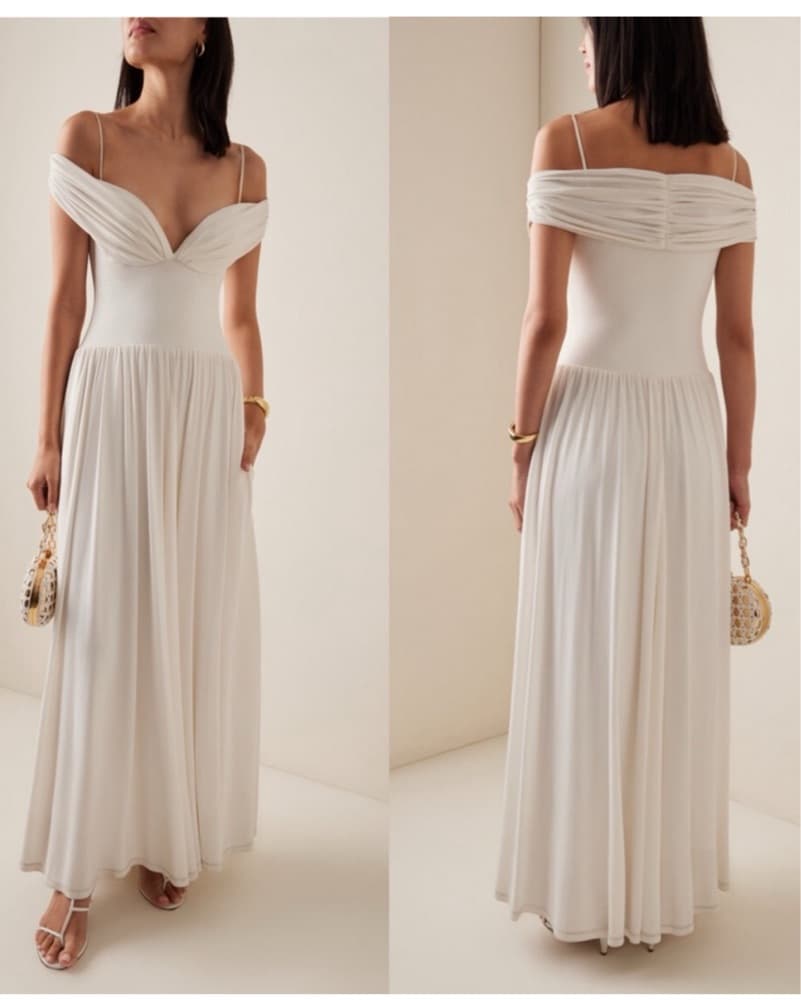Simkhai Amarantha Draped Dress - Image 1