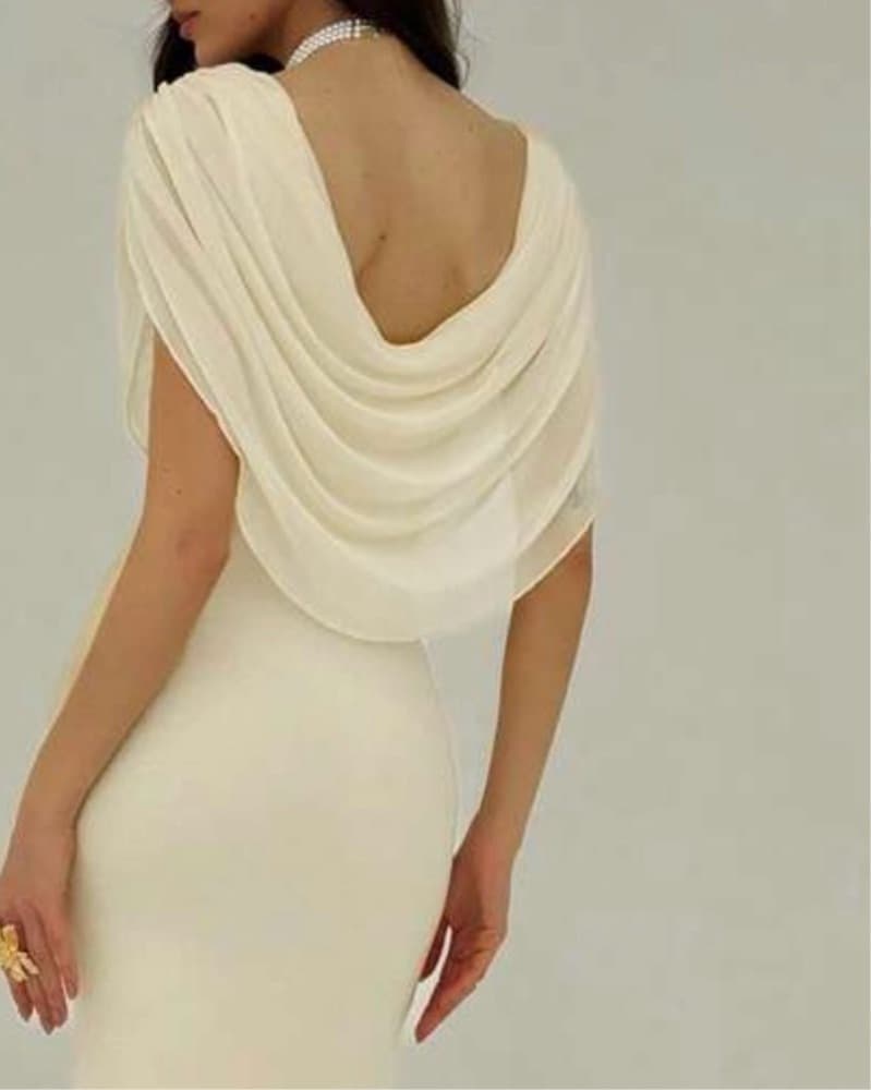  Aloruh Women V-Neck Fitted Long Dress,  - Image 2