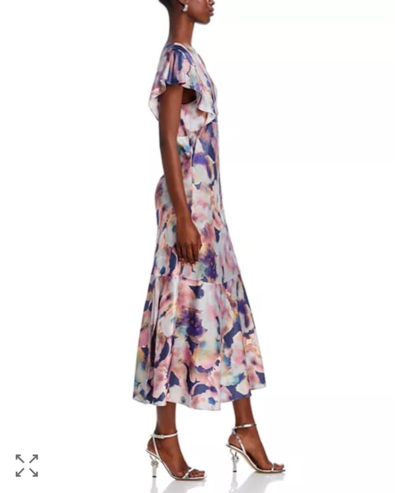 Rails Dina Floral Flutter Sleeve Midi - Image 4