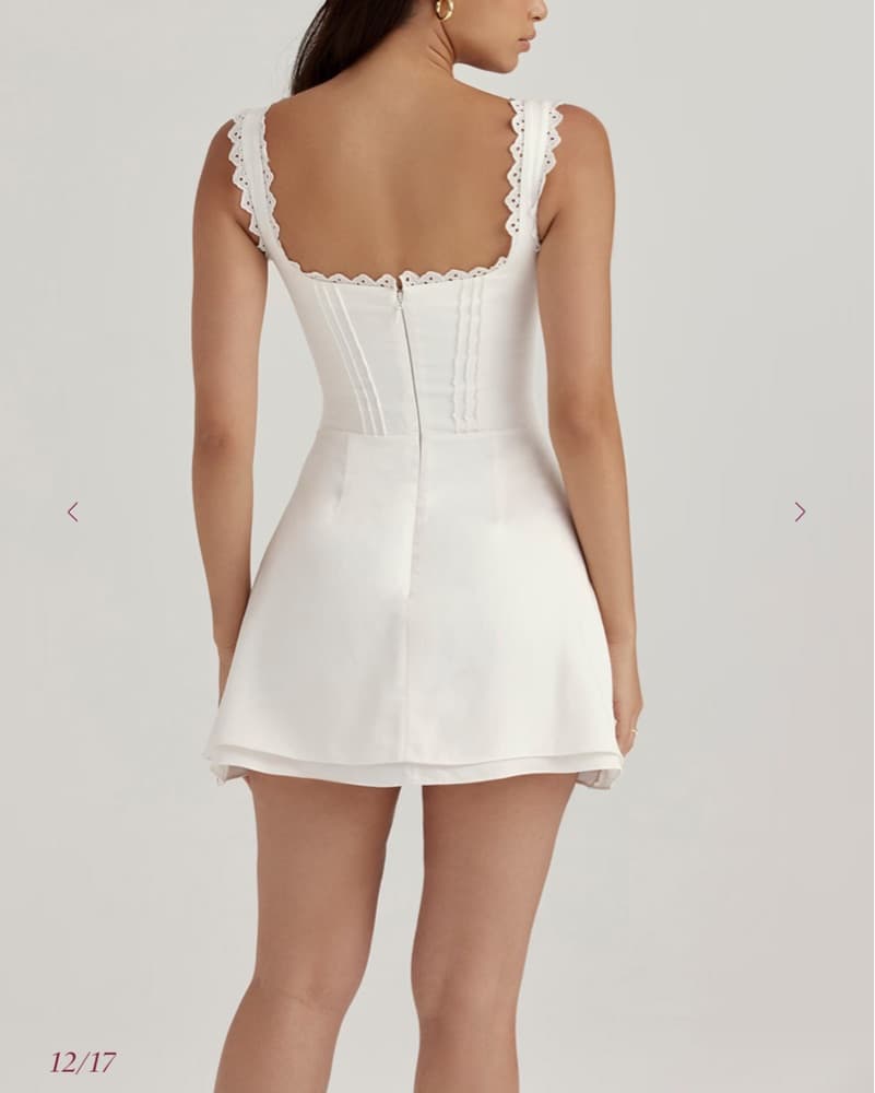 House Of CB Tilly White Mini Dress - Image 4