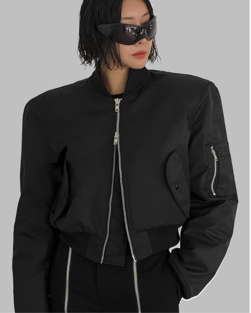Mati Frankie Shop CROPPED PADDED Bomber - Image 2
