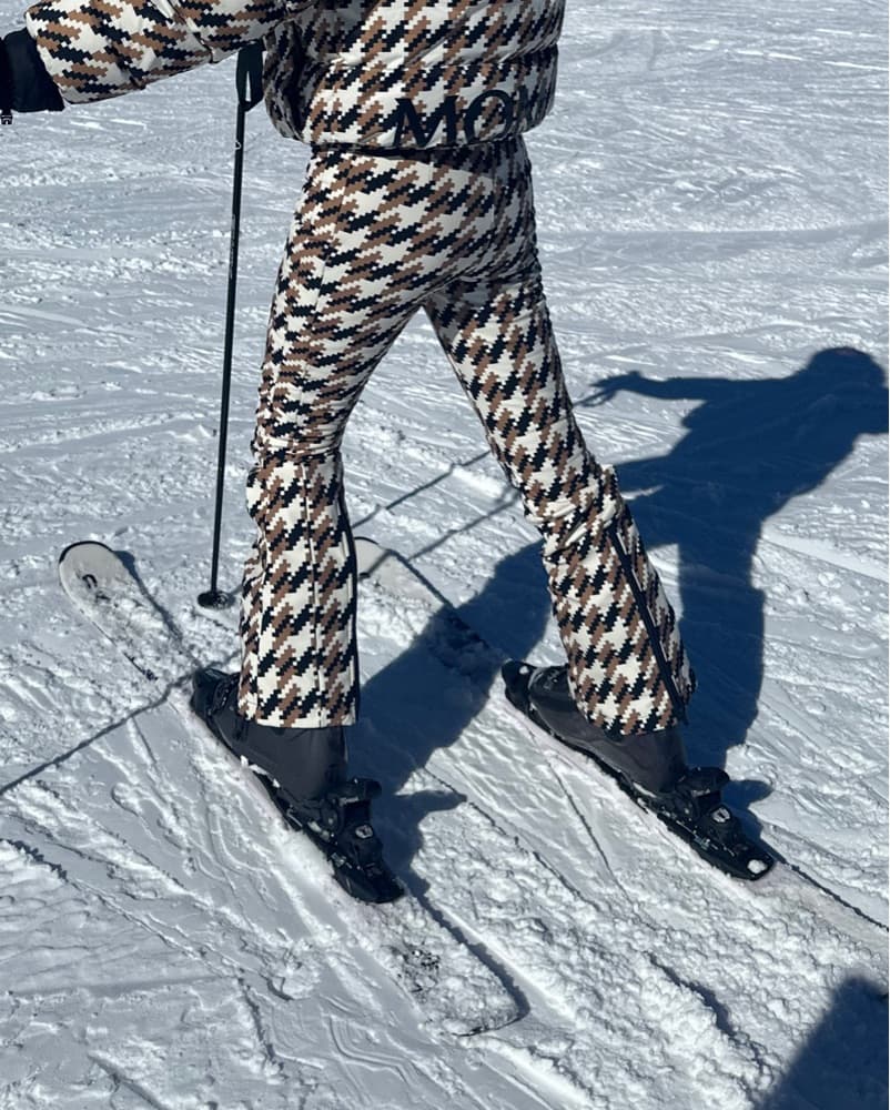 Pants: Houndstooth Ski Pants - Image 1