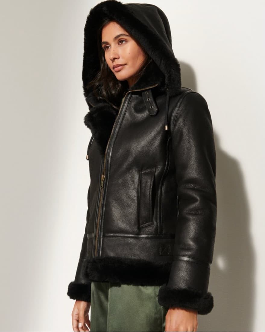 Leather Bomber - Image 1