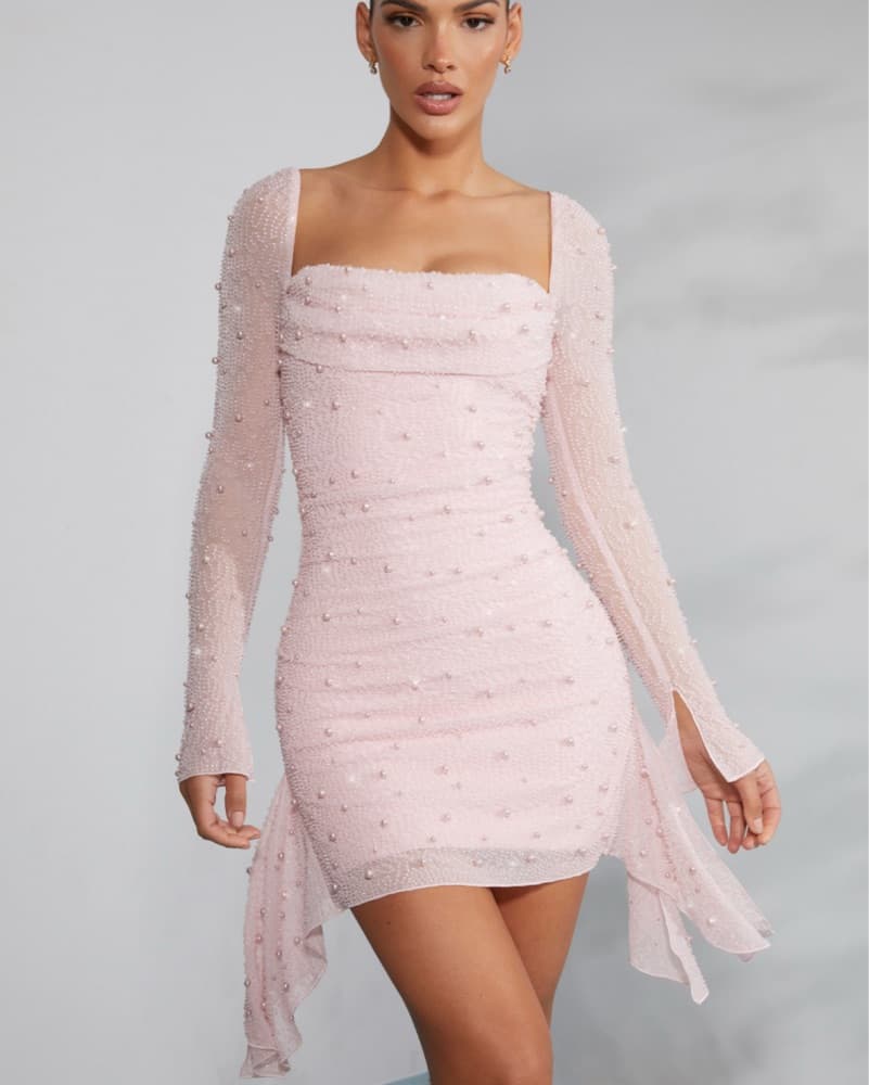 Oh Polly Pink Dress - Image 1