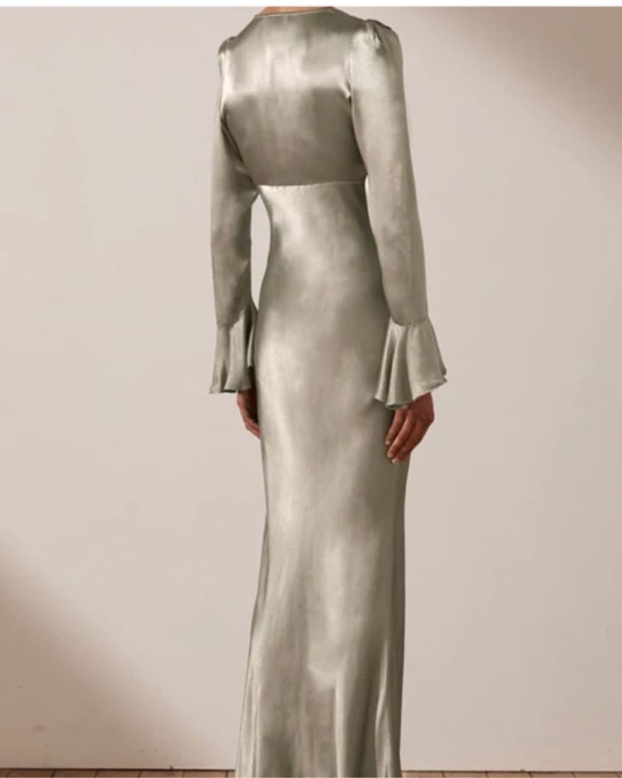 Shona Joy Light Green Gown - Image 4