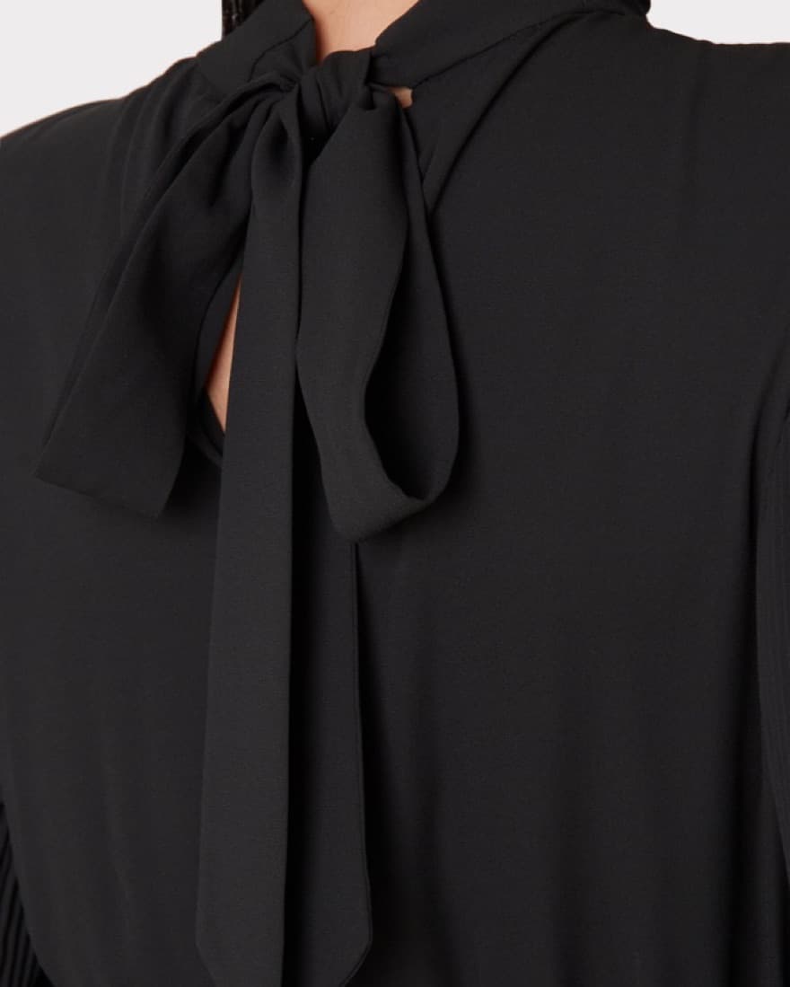 Milly “Val” Pleated Silk Mini Dress - Image 3