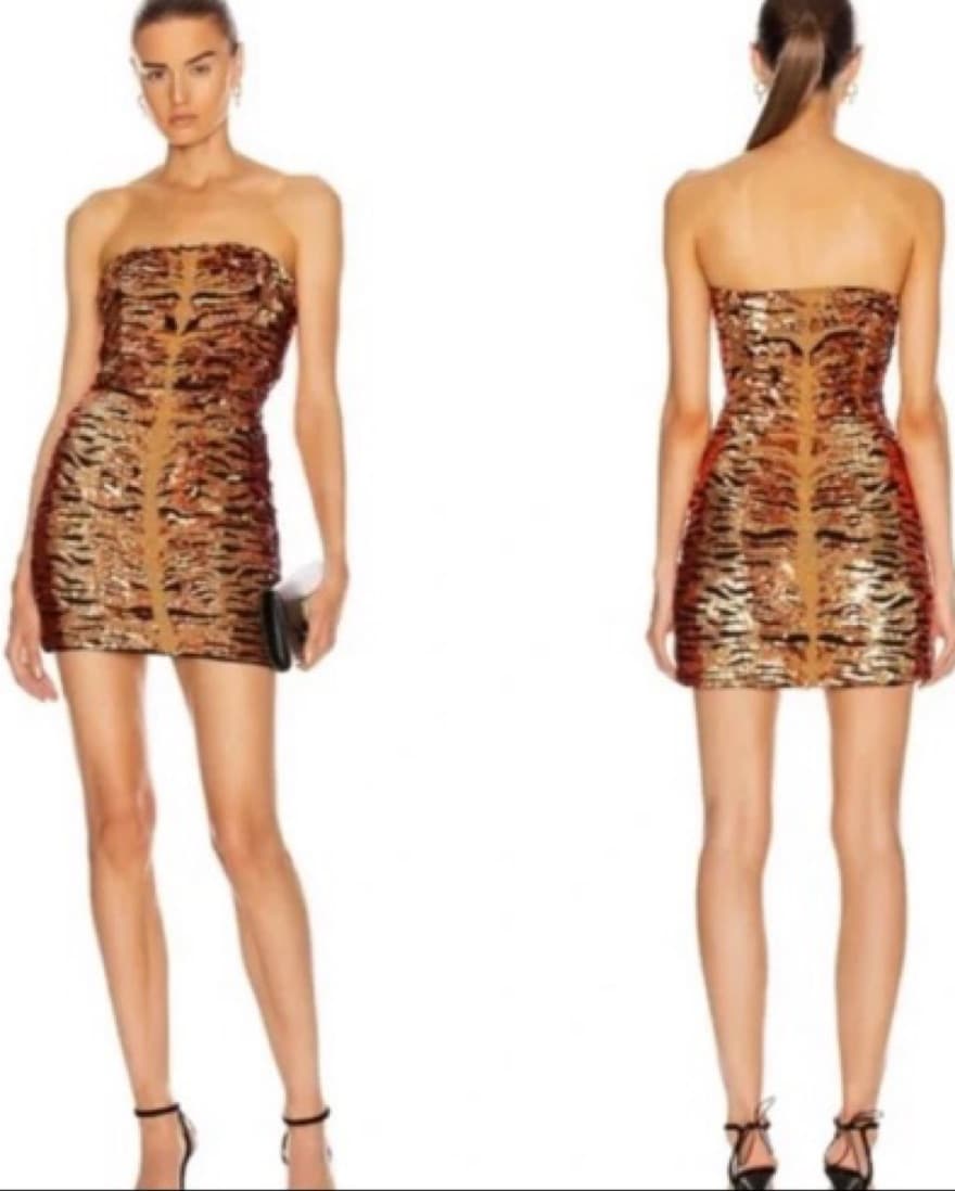 Retrofete Strapless Dress - Image 6