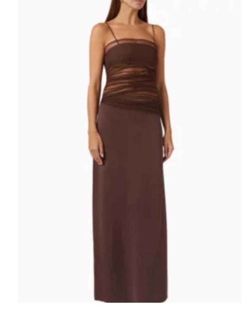 Christopher Esber Chocolate Gown - Image 2