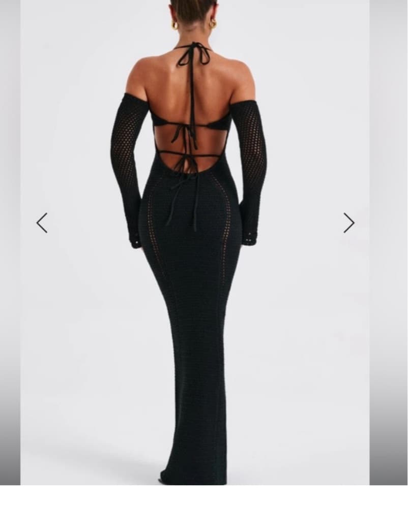 Samariah Crochet Maxi Dress - Image 1