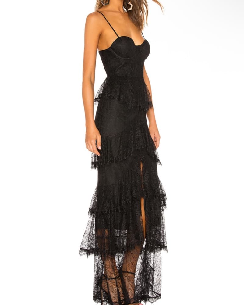 Black Lace Majorelle Dress  - Image 2