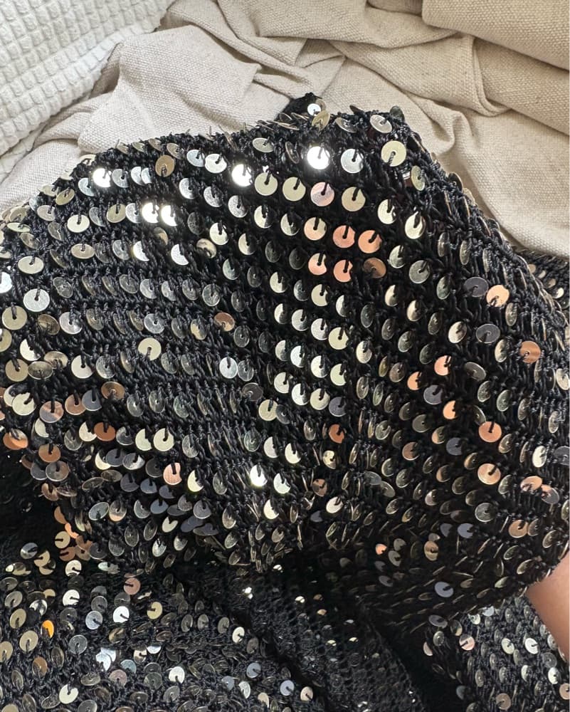 Retrofete Marie Sequin Crochet Maxi  - Image 3
