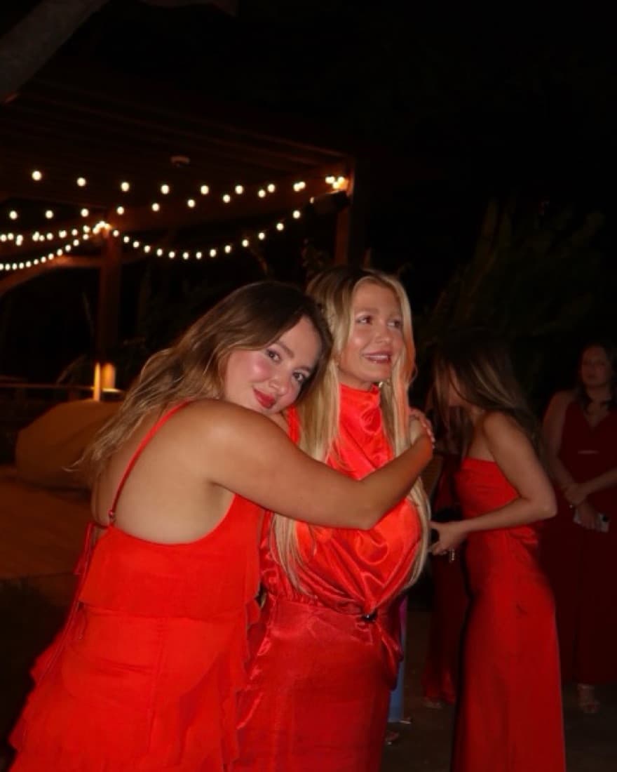 Radiant Red Ruffle Dress - Image 2