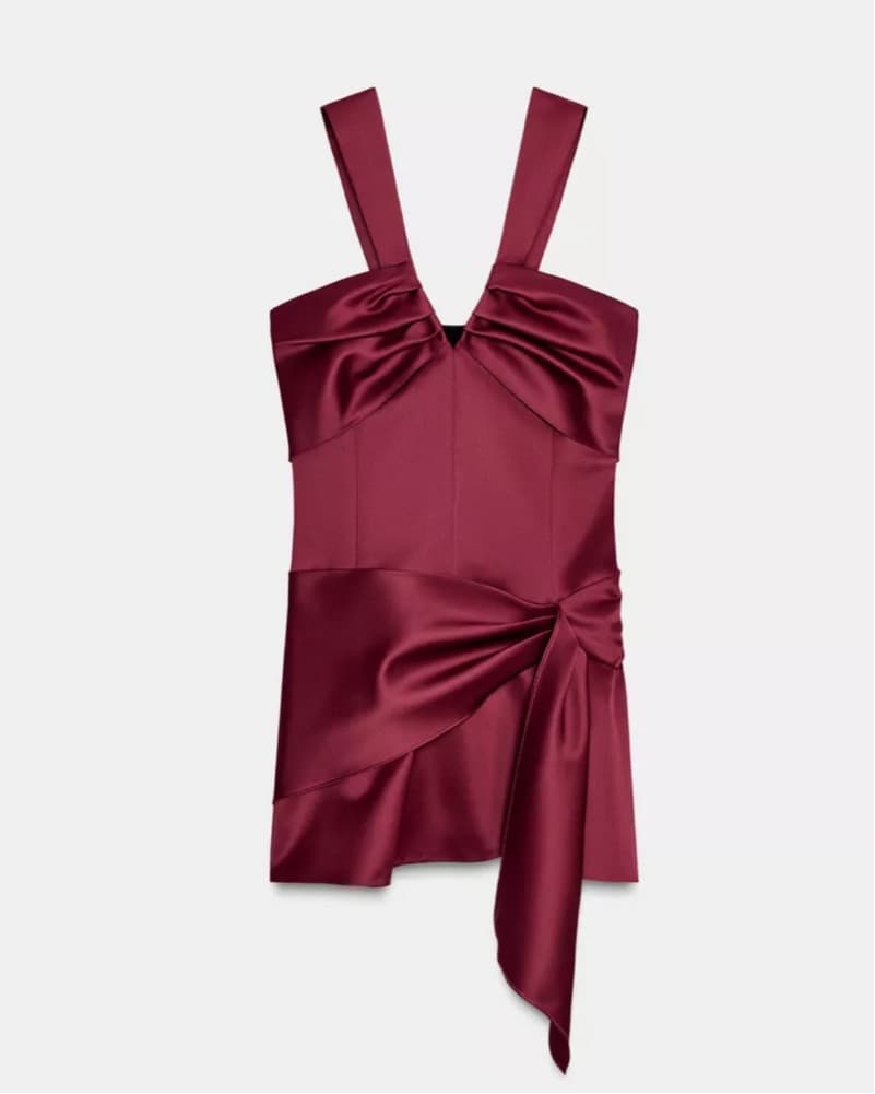 Zara Satin Mini Dress - Image 1