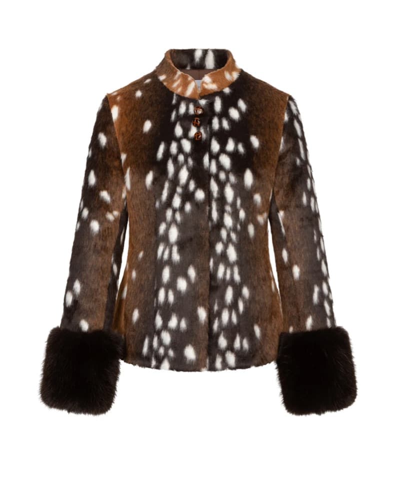 Carelli Bambi Deer Print Jacket - Image 5