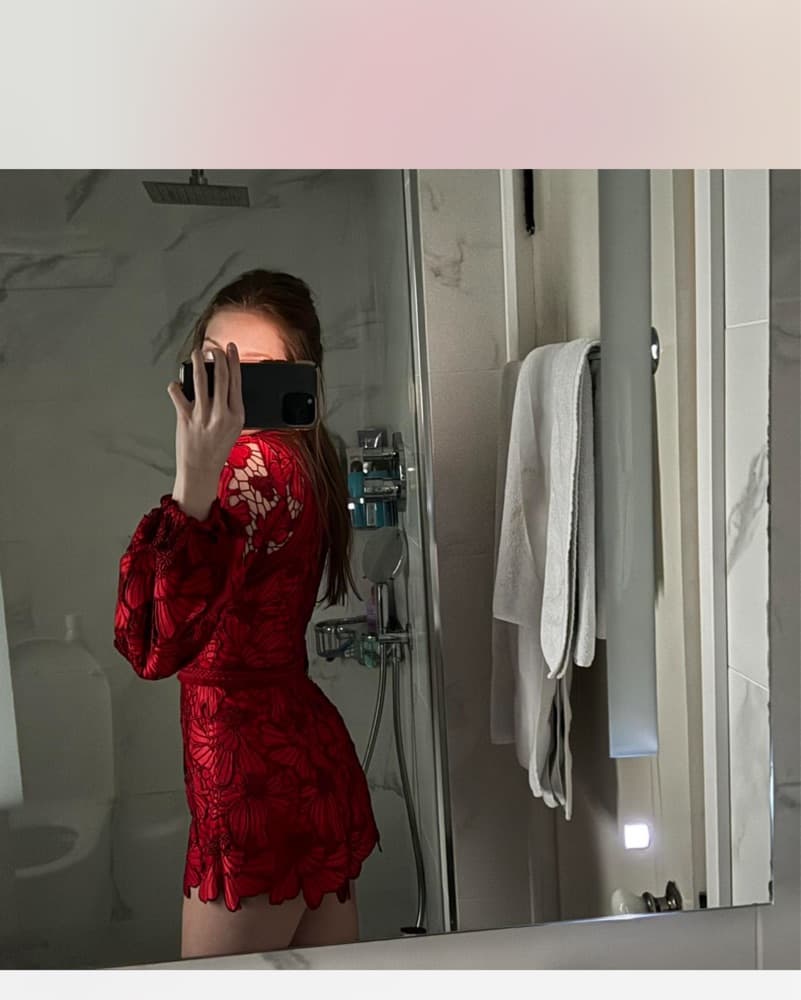 Alexis Red Floral Romper - Image 2