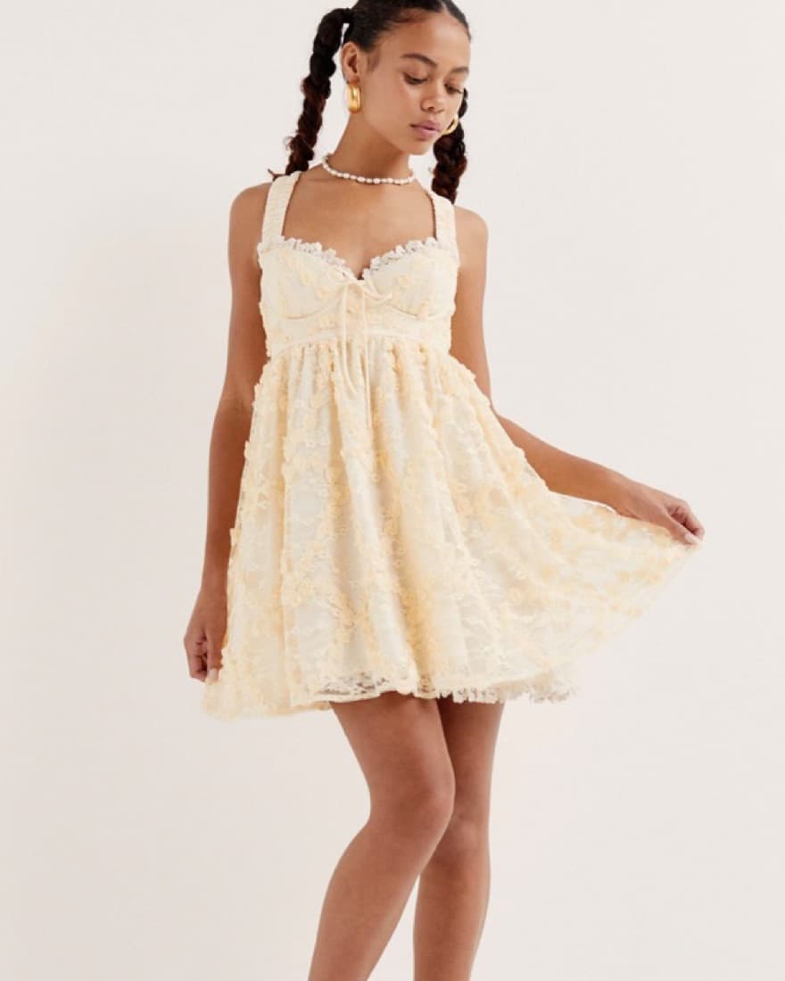 For Love & Lemons Ysabelle Mini Dress  - Image 1